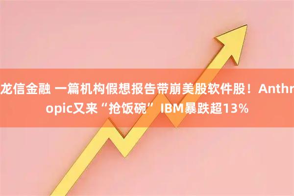 龙信金融 一篇机构假想报告带崩美股软件股！Anthropic又来“抢饭碗” IBM暴跌超13%