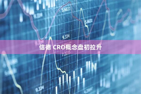 信德 CRO概念盘初拉升
