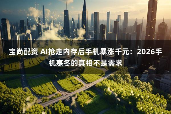 宝尚配资 AI抢走内存后手机暴涨千元：2026手机寒冬的真相不是需求