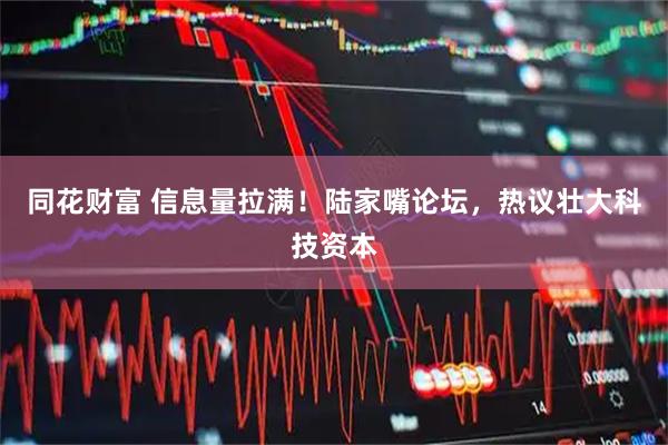 同花财富 信息量拉满！陆家嘴论坛，热议壮大科技资本